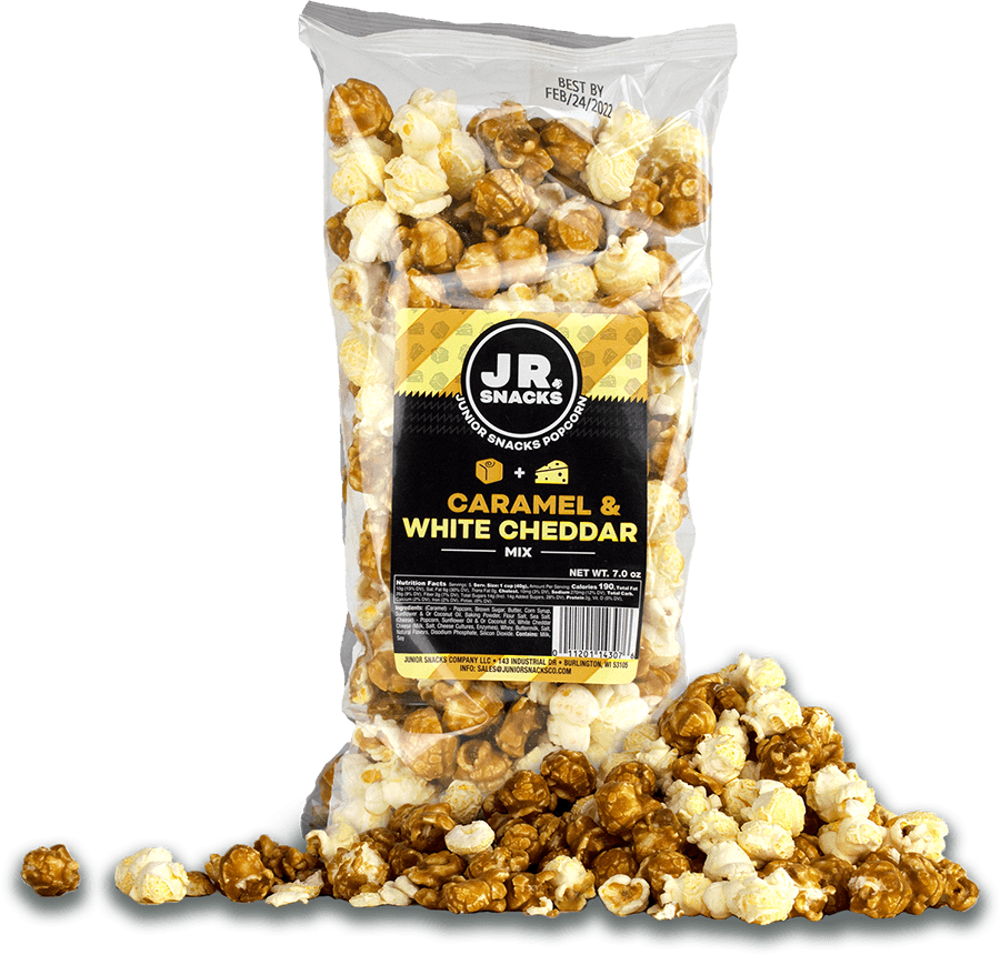 Junior Snacks Co. Caramel & White Cheddar