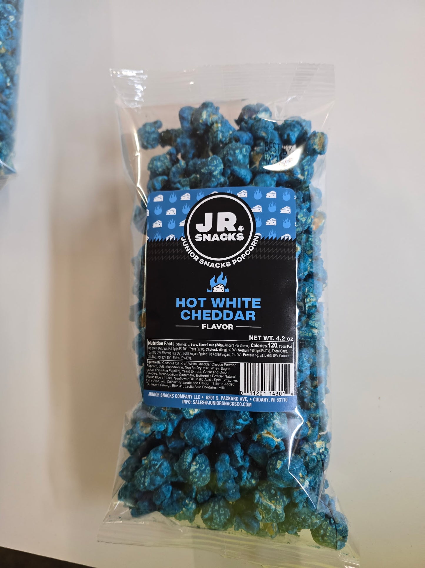 Junior Snacks Co. Hot White Cheddar